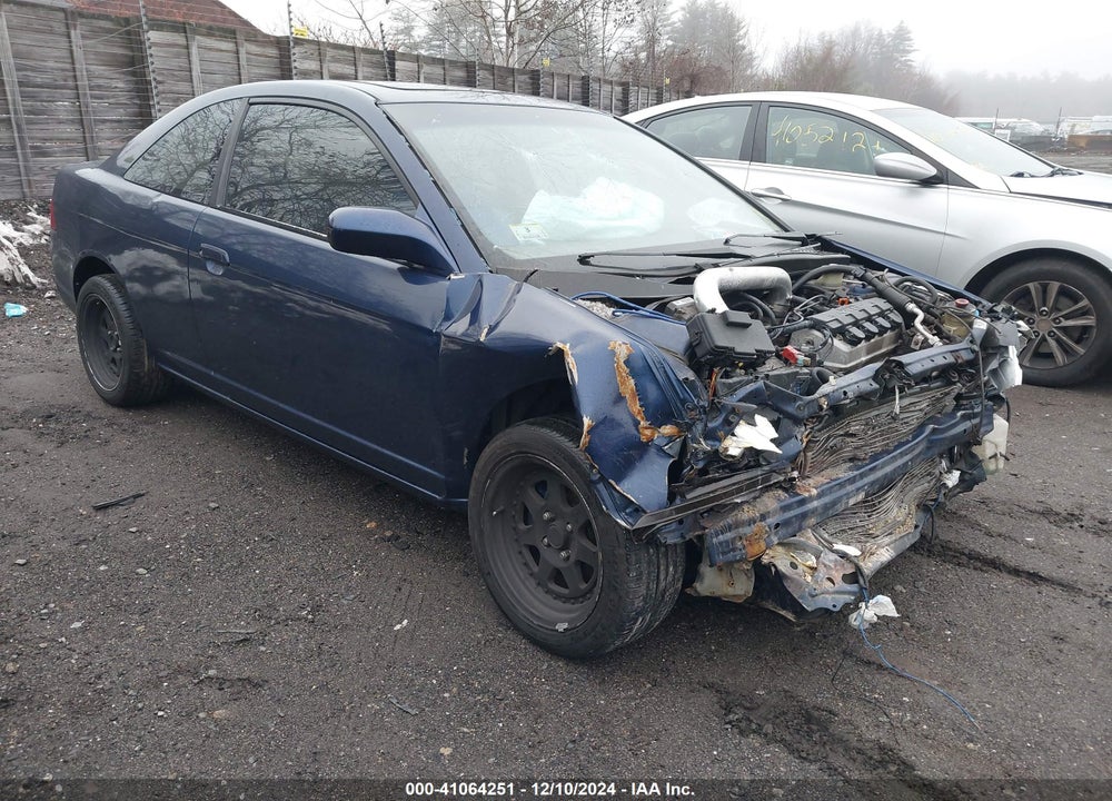 2002 HONDA CIVIC EX VIN: 1HGEM22922L071592