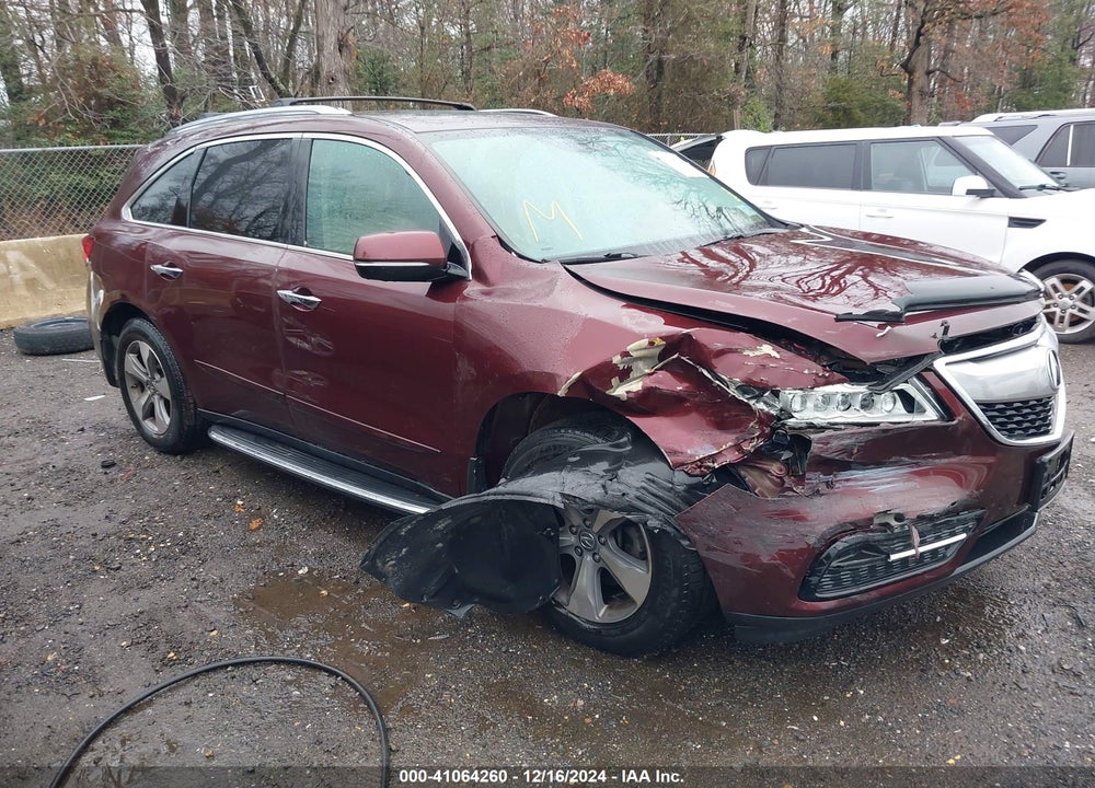 2014 ACURA MDX VIN: 5FRYD4H2XEB031431