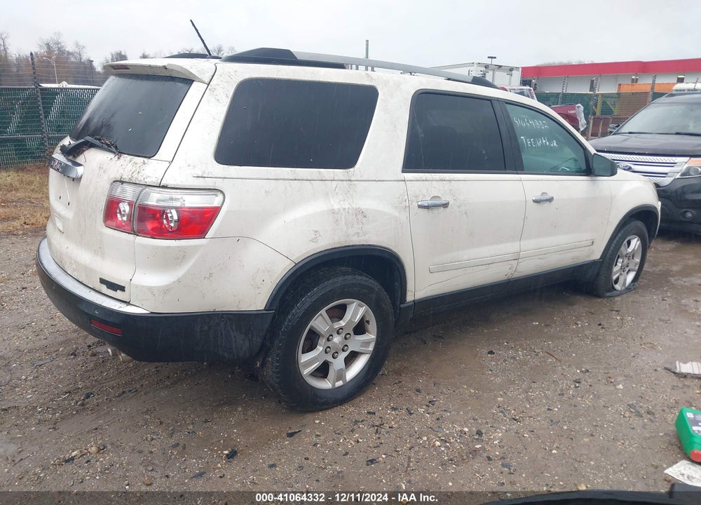 2010 GMC ACADIA SLE VIN: 1GKLRLEDXAJ141108