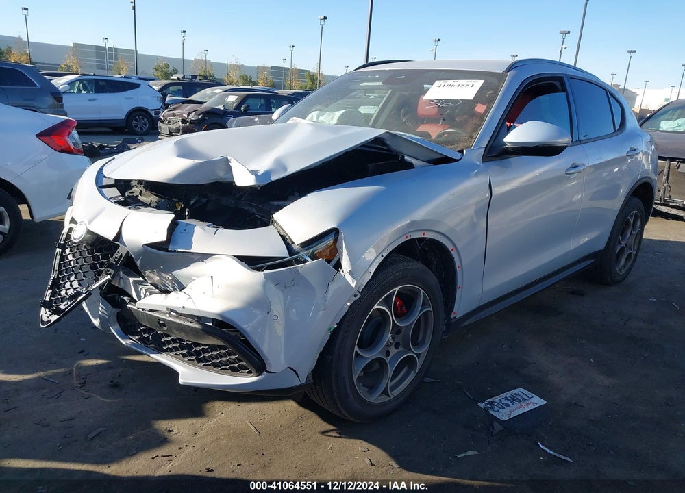 2022 ALFA ROMEO STELVIO SPRINT AWD VIN: ZASPAKAN9N7D38410