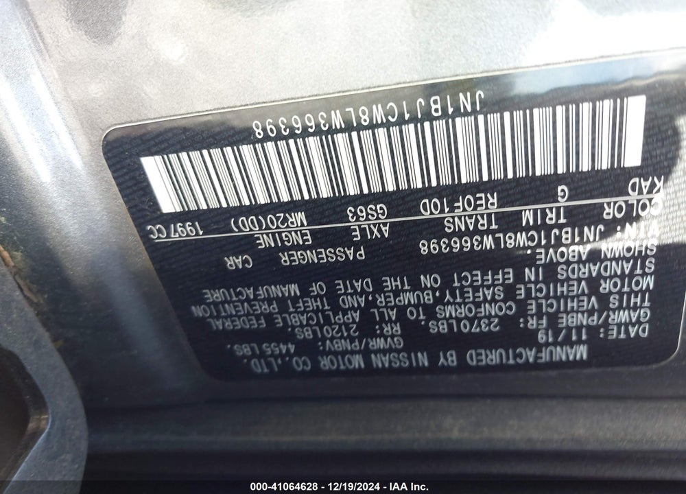 2020 NISSAN ROGUE SPORT SV AWD XTRONIC CVT VIN: JN1BJ1CW8LW366398