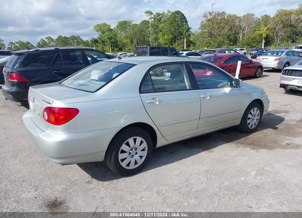 2004 TOYOTA COROLLA LE VIN: JTDBR32E842019978