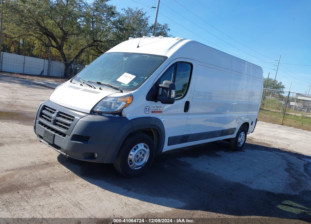 2018 RAM PROMASTER 2500 HIGH ROOF 159 WB VIN: 3C6TRVDG8JE100869