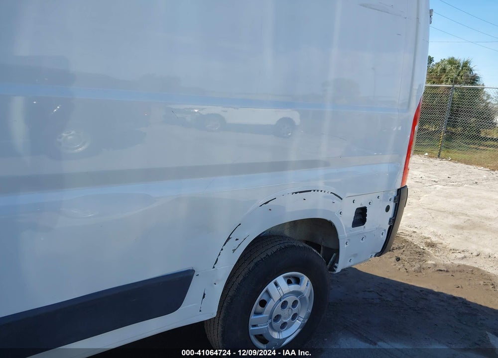 2018 RAM PROMASTER 2500 HIGH ROOF 159 WB VIN: 3C6TRVDG8JE100869