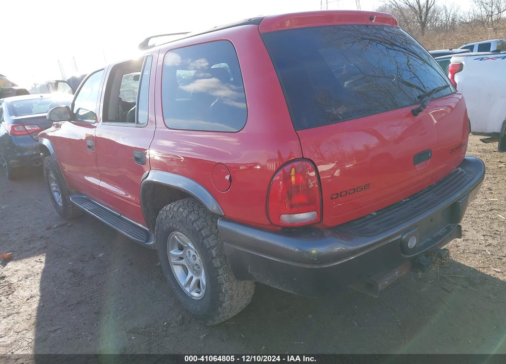 2002 DODGE DURANGO SPORT VIN: 1B4HS38N92F209734