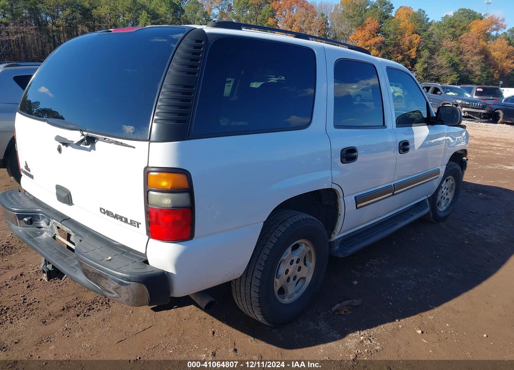 2005 CHEVROLET TAHOE LS VIN: 1GNEC13T85R209053