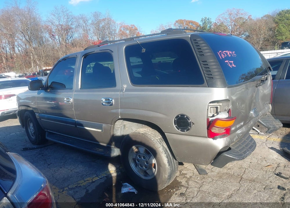 2001 CHEVROLET TAHOE LS VIN: 1GNEC13T81R185895