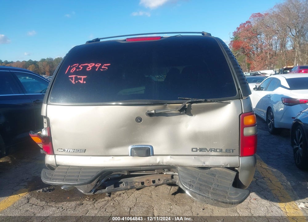2001 CHEVROLET TAHOE LS VIN: 1GNEC13T81R185895