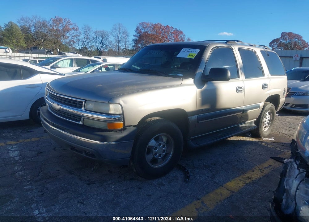 2001 CHEVROLET TAHOE LS VIN: 1GNEC13T81R185895
