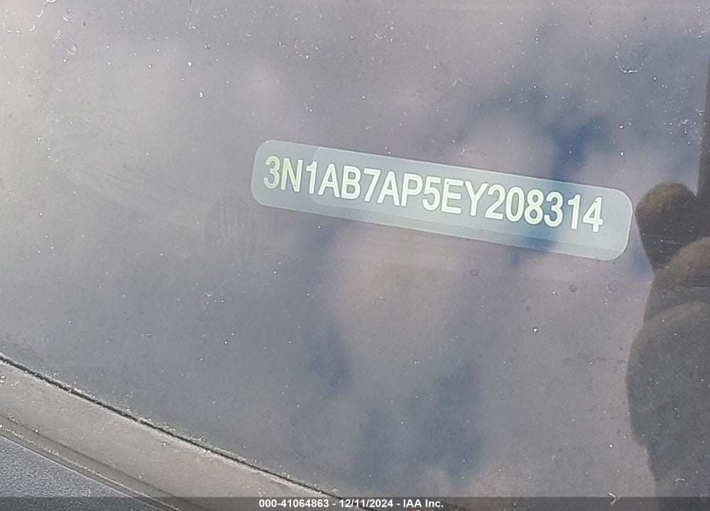 2014 NISSAN SENTRA SL VIN: 3N1AB7AP5EY208314