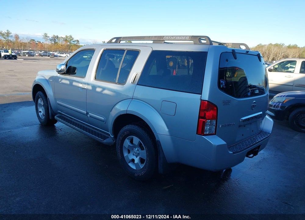 2007 NISSAN PATHFINDER SE VIN: 5N1AR18U97C638212