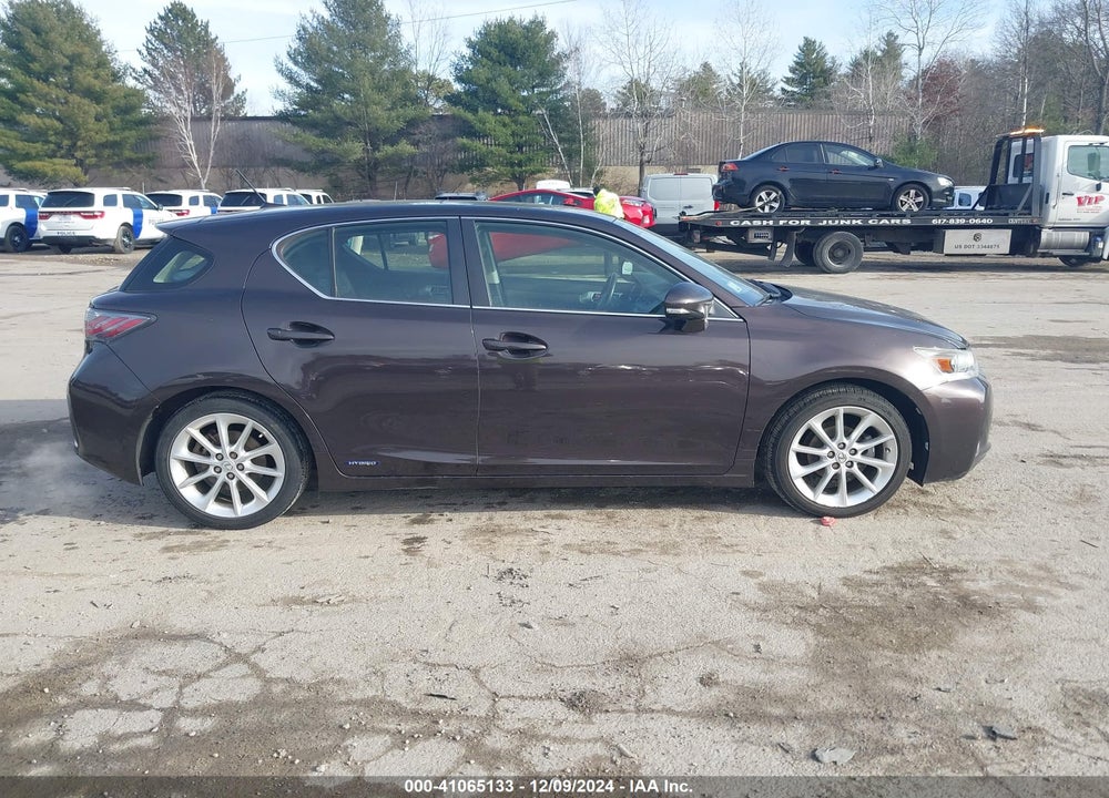 2012 LEXUS CT 200H PREMIUM VIN: JTHKD5BH8C2092284