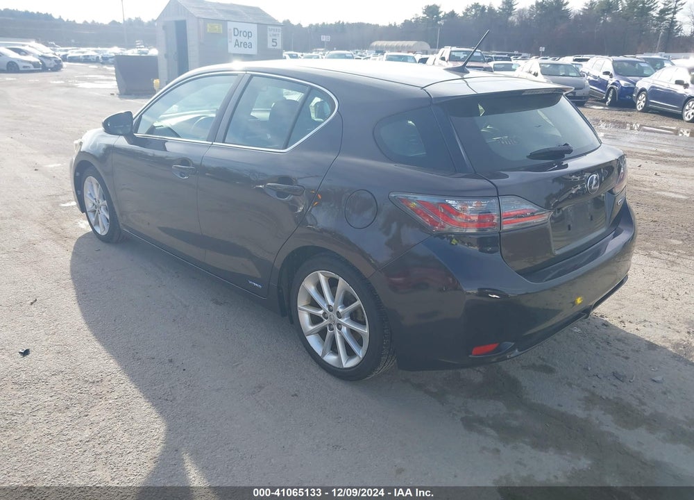 2012 LEXUS CT 200H PREMIUM VIN: JTHKD5BH8C2092284