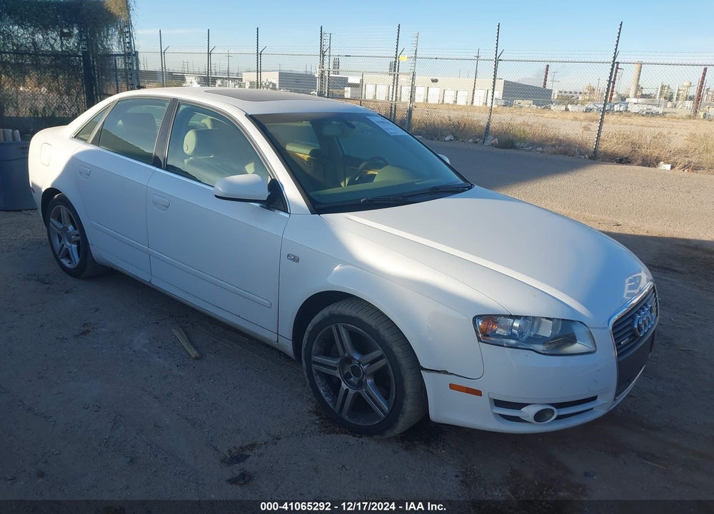 2007 AUDI A4 2.0T VIN: WAUDF78E57A082205