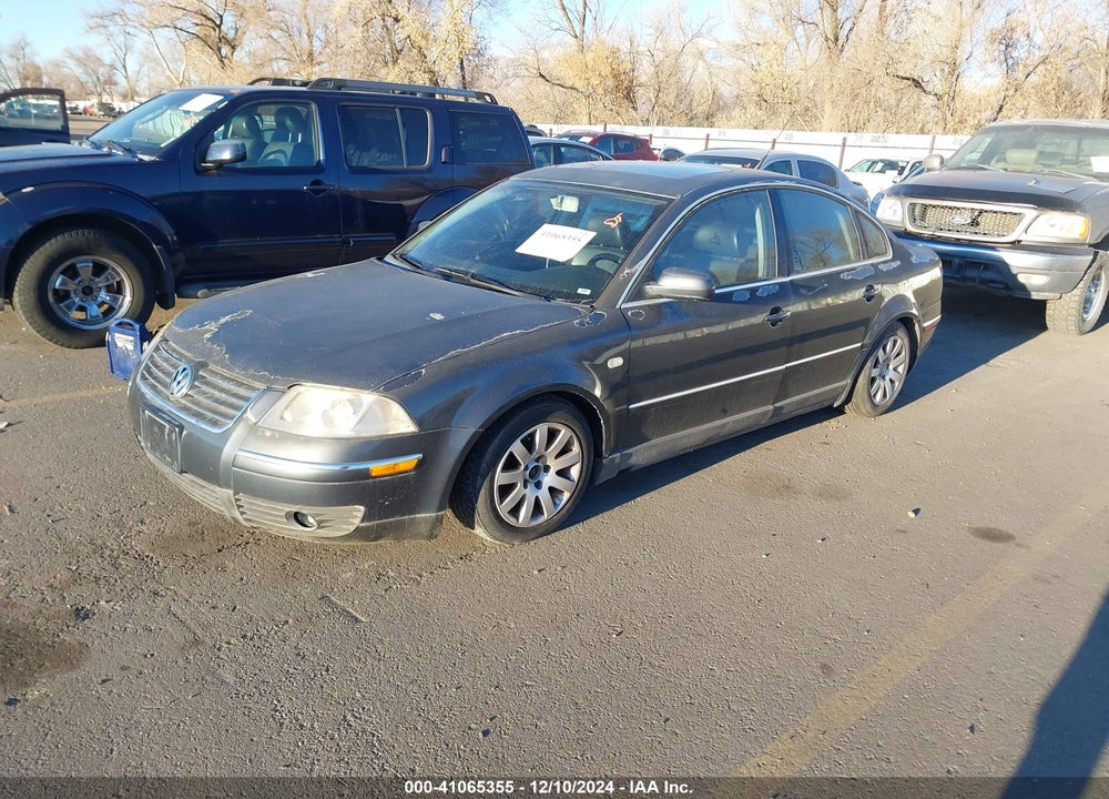 2003 VOLKSWAGEN PASSAT GLS VIN: WVWPD63B73P281034