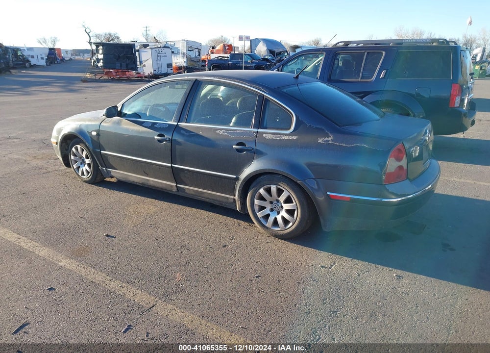 2003 VOLKSWAGEN PASSAT GLS VIN: WVWPD63B73P281034