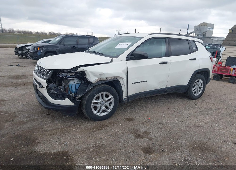 2018 JEEP COMPASS SPORT FWD VIN: 3C4NJCAB3JT286838