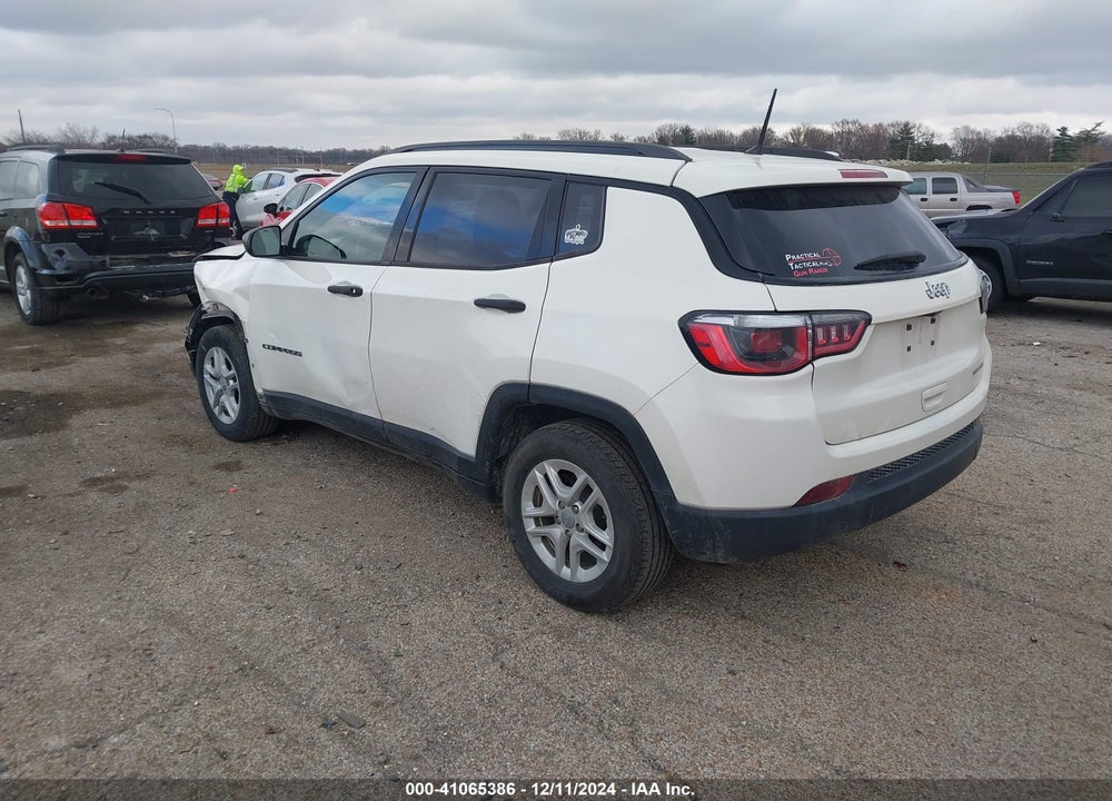 2018 JEEP COMPASS SPORT FWD VIN: 3C4NJCAB3JT286838