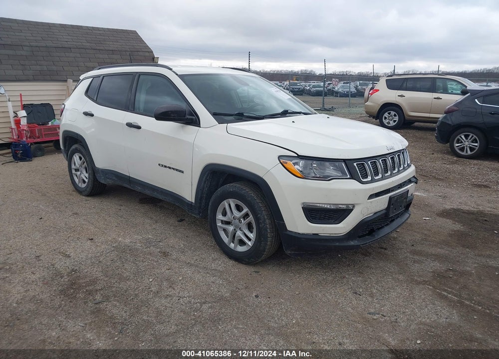 2018 JEEP COMPASS SPORT FWD VIN: 3C4NJCAB3JT286838