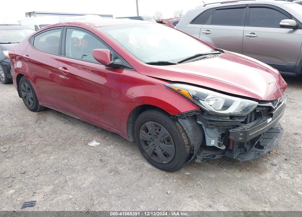 2016 HYUNDAI ELANTRA SE VIN: 5NPDH4AE5GH667980