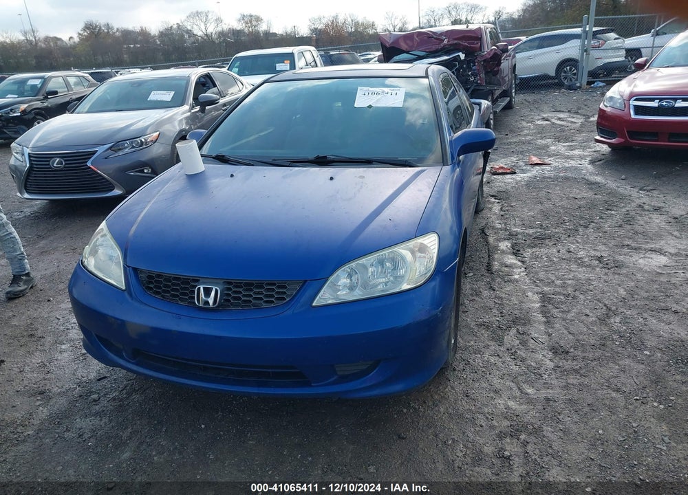 2005 HONDA CIVIC EX VIN: 1HGEM22925L035888