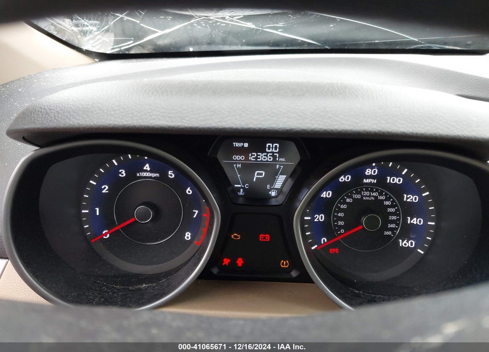 2013 HYUNDAI ELANTRA GLS VIN: 5NPDH4AE8DH307047