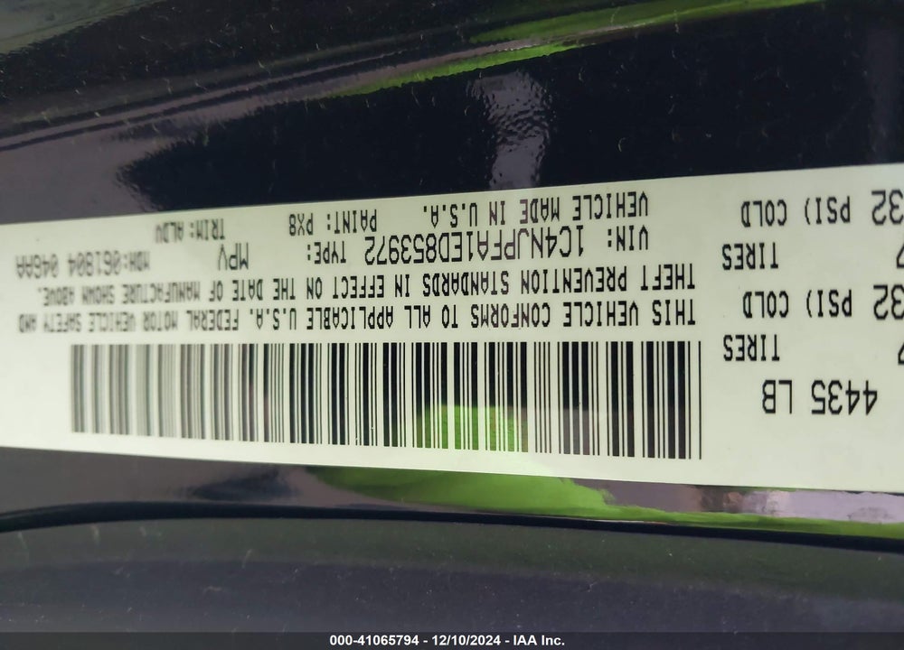 2014 JEEP PATRIOT HIGH ALTITUDE VIN: 1C4NJPFA1ED853972