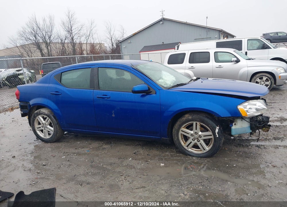 2012 DODGE AVENGER SXT VIN: 1C3CDZCB6CN177893