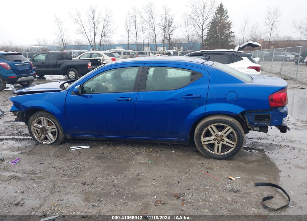 2012 DODGE AVENGER SXT VIN: 1C3CDZCB6CN177893