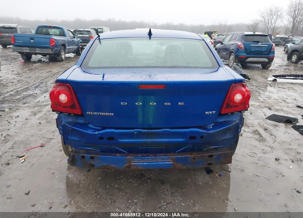 2012 DODGE AVENGER SXT VIN: 1C3CDZCB6CN177893