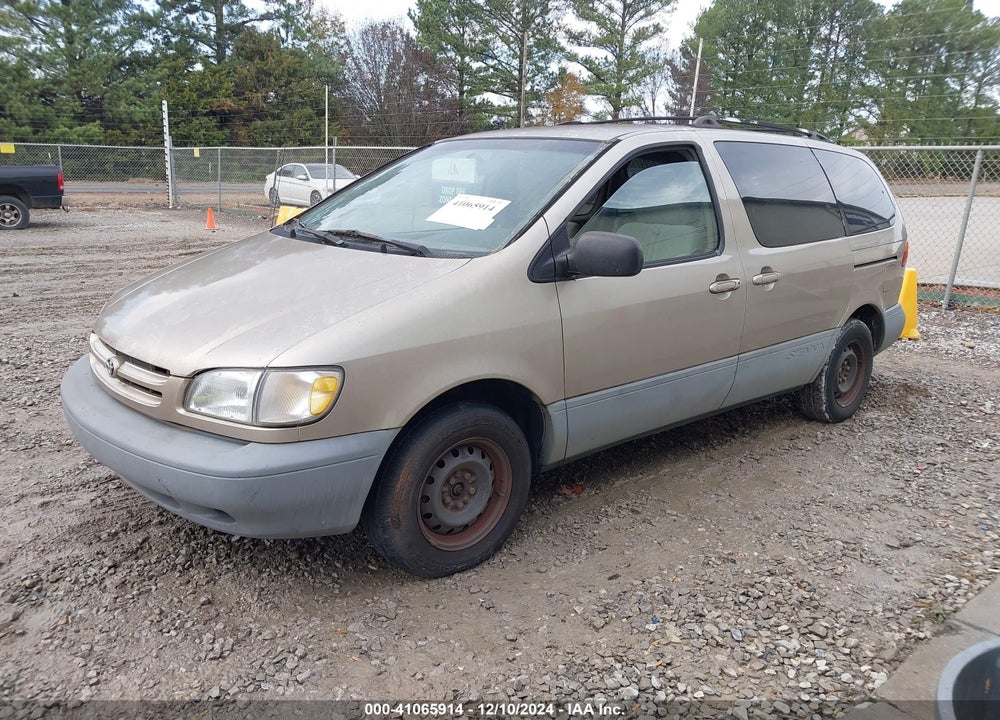 2000 TOYOTA SIENNA CE VIN: 4T3ZF19C4YU298570