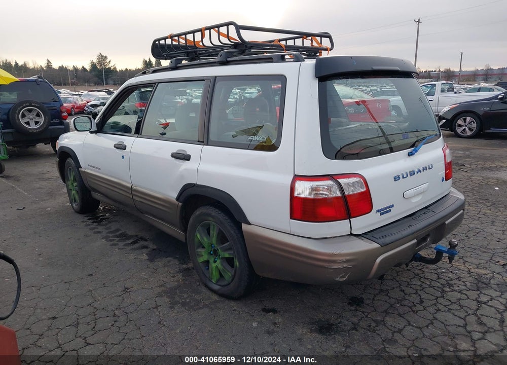 2002 SUBARU FORESTER S VIN: JF1SF65502H743332