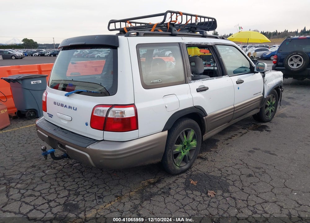 2002 SUBARU FORESTER S VIN: JF1SF65502H743332
