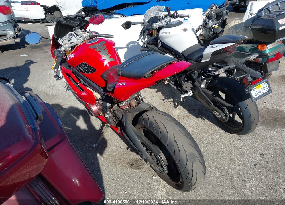 2006 TRIUMPH MOTORCYCLE DAYTONA 675 VIN: SMTD00NS36J260361