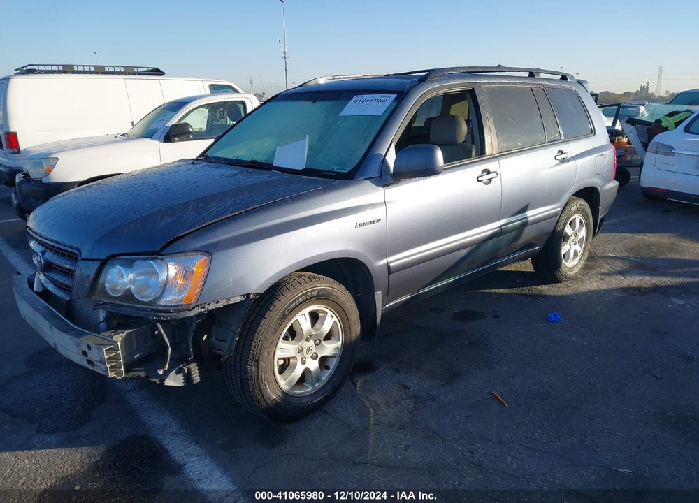 2003 TOYOTA HIGHLANDER LIMITED V6 VIN: JTEGF21AX30117102
