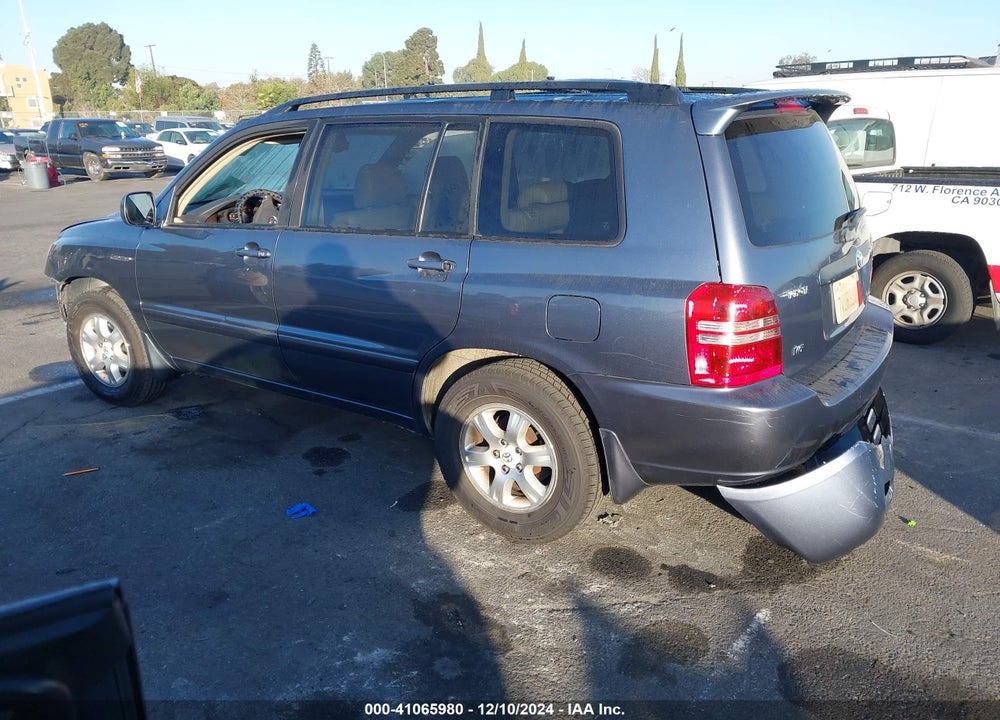 2003 TOYOTA HIGHLANDER LIMITED V6 VIN: JTEGF21AX30117102