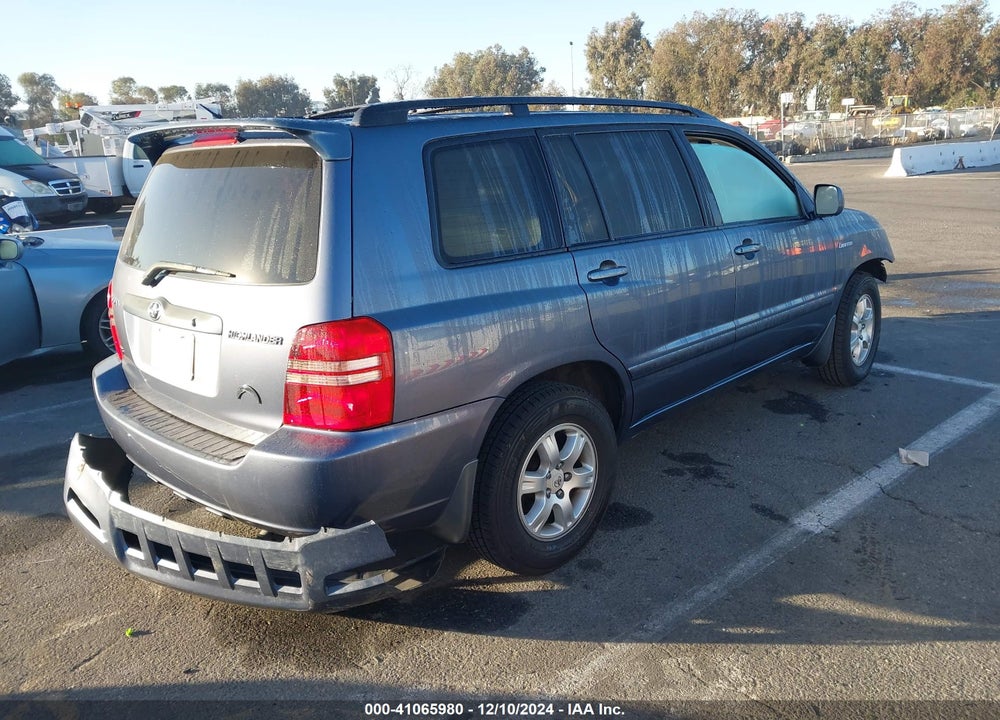 2003 TOYOTA HIGHLANDER LIMITED V6 VIN: JTEGF21AX30117102