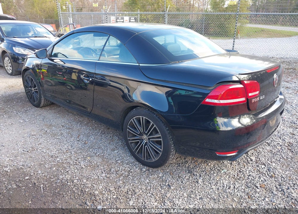 2013 VOLKSWAGEN EOS SPORT VIN: WVWBW8AH7DV000614