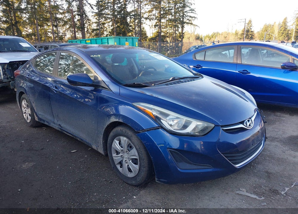 2016 HYUNDAI ELANTRA SE VIN: 5NPDH4AE0GH685500