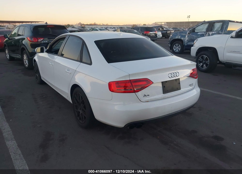 2010 AUDI A4 2.0T PREMIUM VIN: WAUBFAFL9AN063193