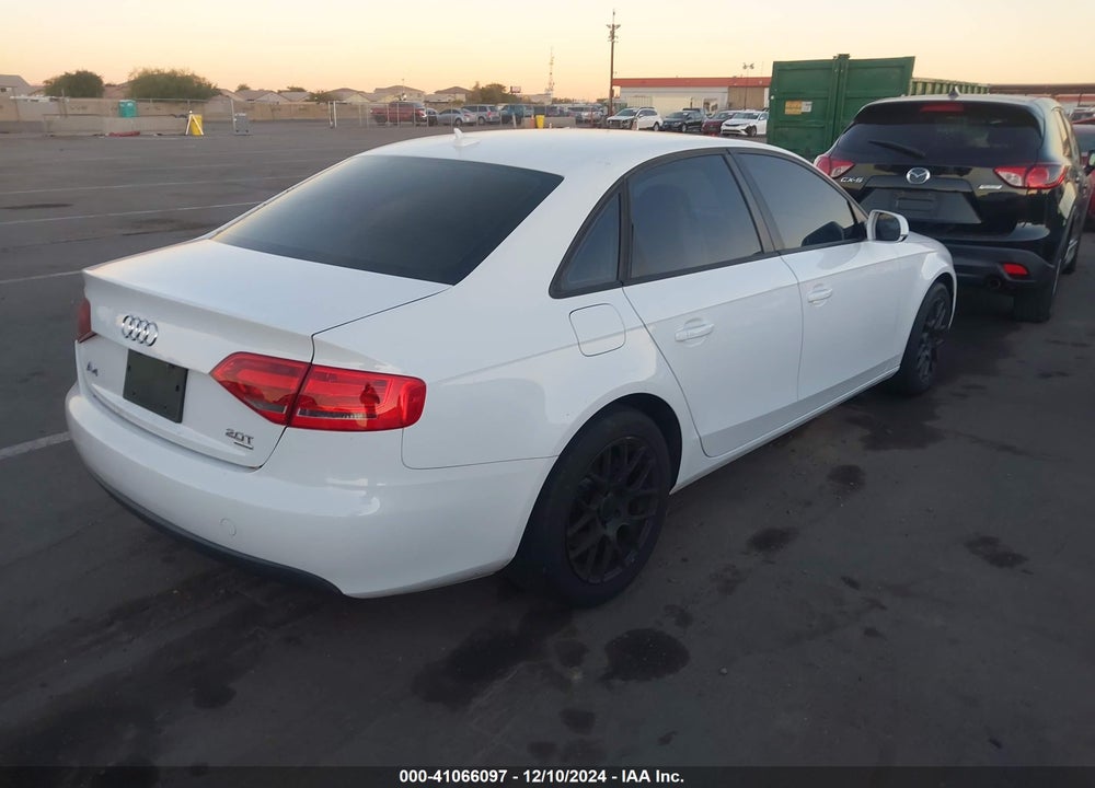 2010 AUDI A4 2.0T PREMIUM VIN: WAUBFAFL9AN063193