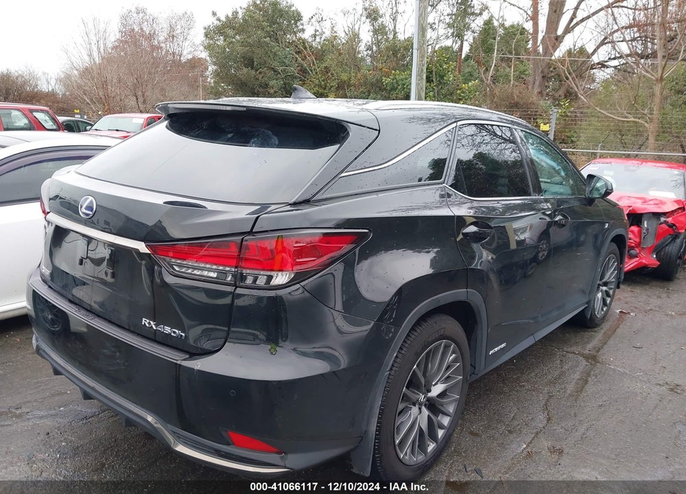 2022 LEXUS RX 450H F SPORT HANDLING VIN: 2T2YGMDA0NC090381
