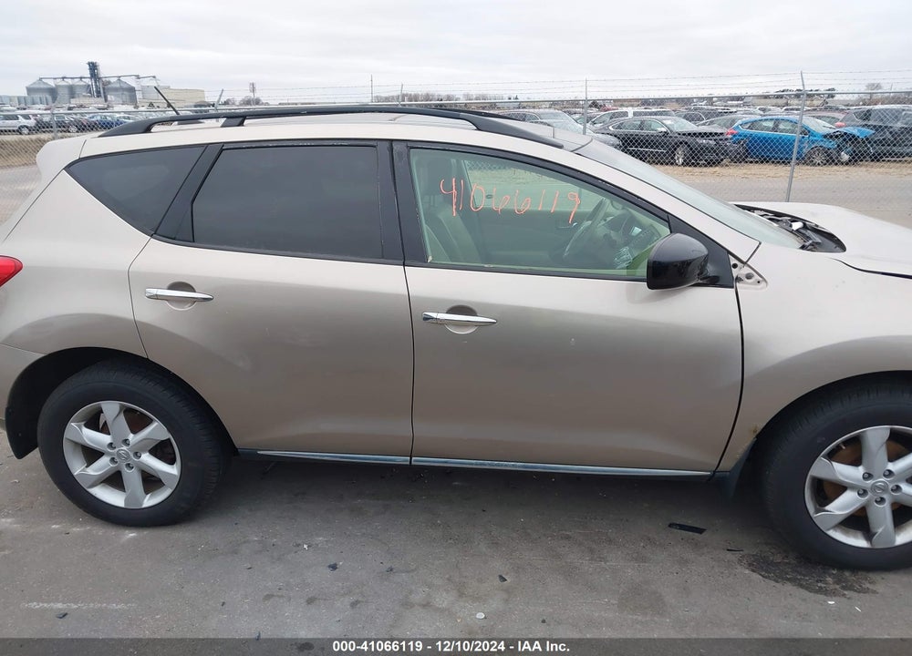 2009 NISSAN MURANO SL VIN: JN8AZ18W39W153673