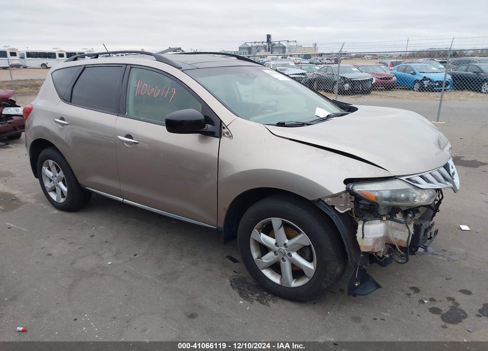 2009 NISSAN MURANO SL VIN: JN8AZ18W39W153673