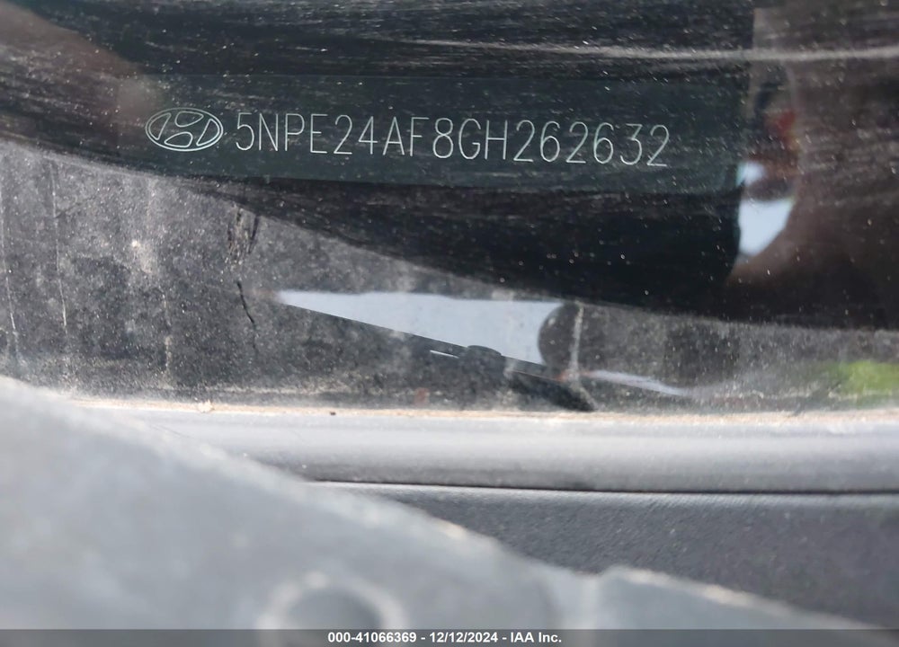 2016 HYUNDAI SONATA VIN: 5NPE24AF8GH262632