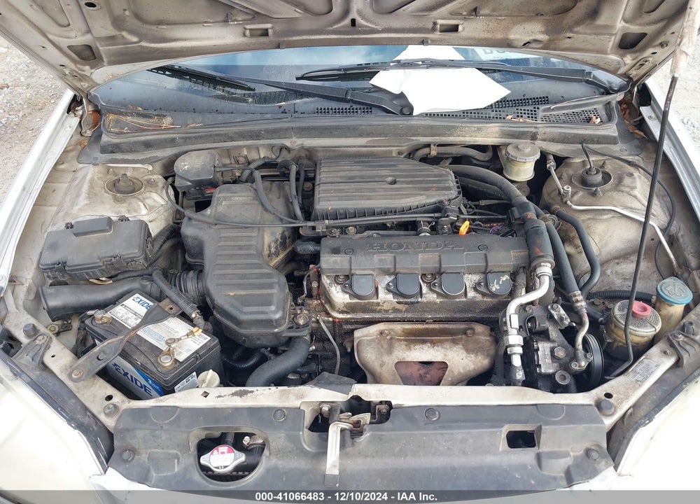 2002 HONDA CIVIC LX VIN: 1HGES16512L051504