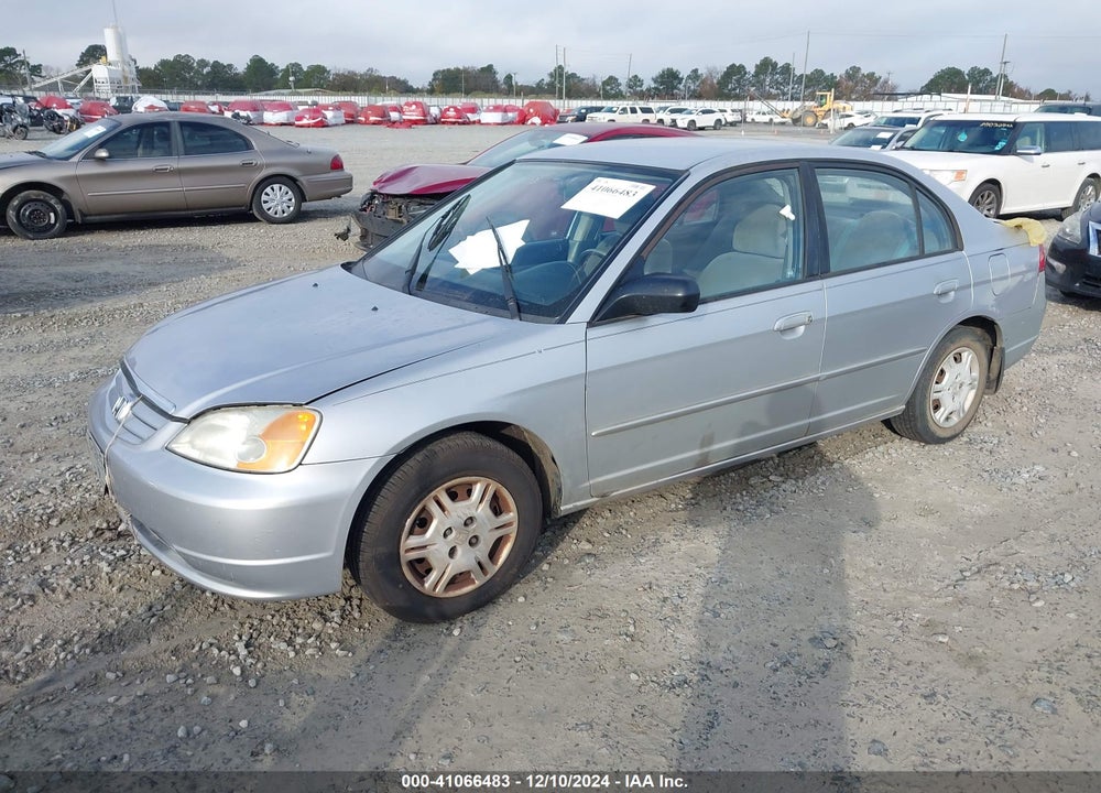 2002 HONDA CIVIC LX VIN: 1HGES16512L051504