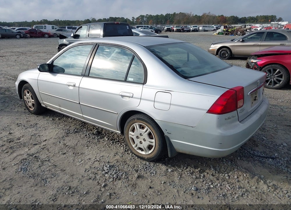 2002 HONDA CIVIC LX VIN: 1HGES16512L051504