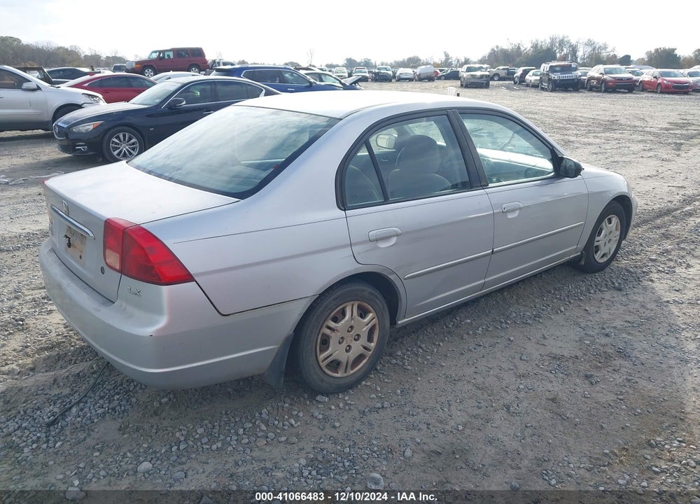 2002 HONDA CIVIC LX VIN: 1HGES16512L051504