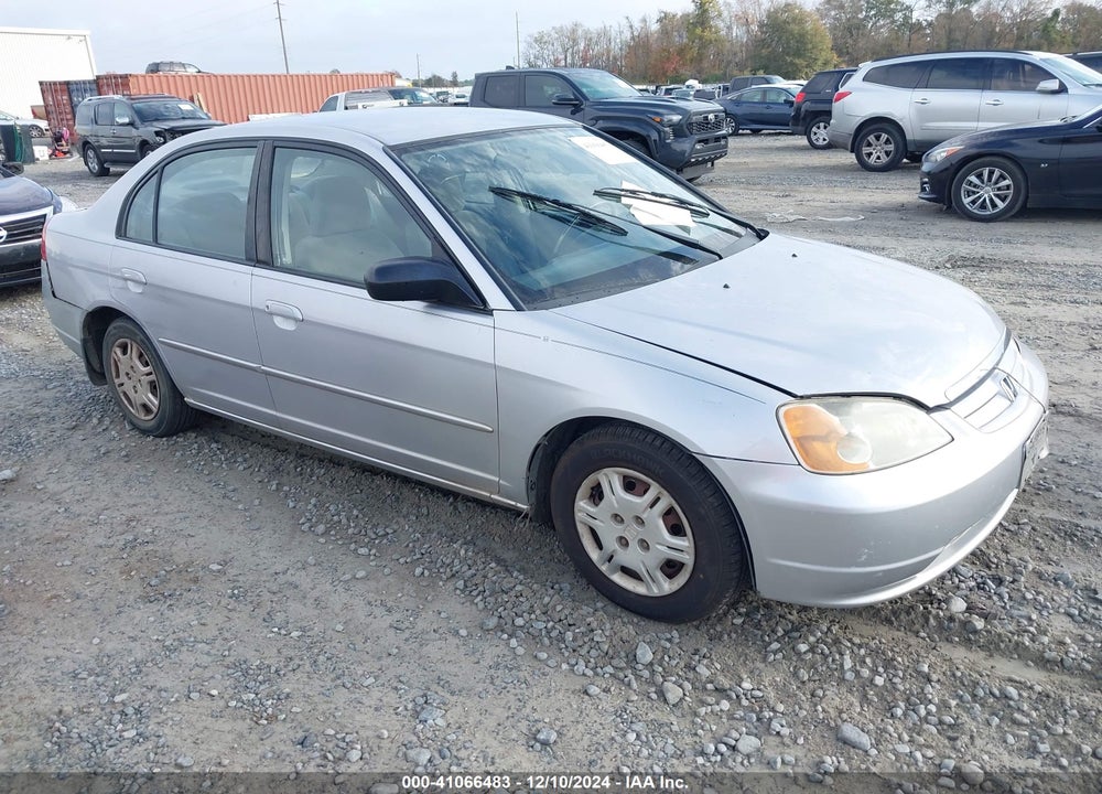 2002 HONDA CIVIC LX VIN: 1HGES16512L051504